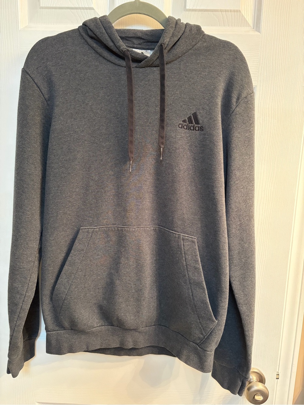 Adidas Gray Pullover Hoodie - Comfortable Everyday Layer